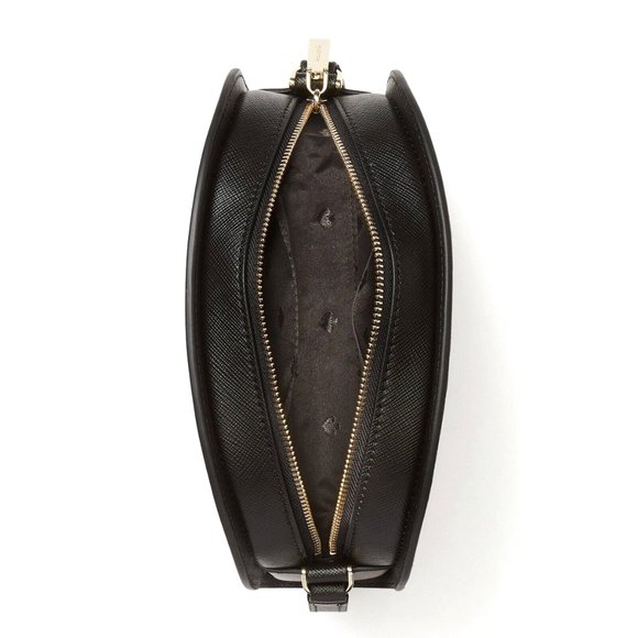 New Kate Spade Perry Saffiano PVC Dome Crossbody Floral Black Multi - Picture 4 of 4